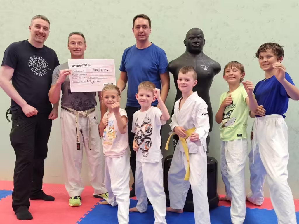 Spende wird in empfang genommen.