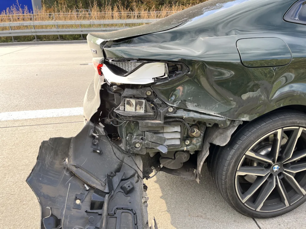 Verkehrsunfall auf der A9 aufgrund von Unachtsamkeit