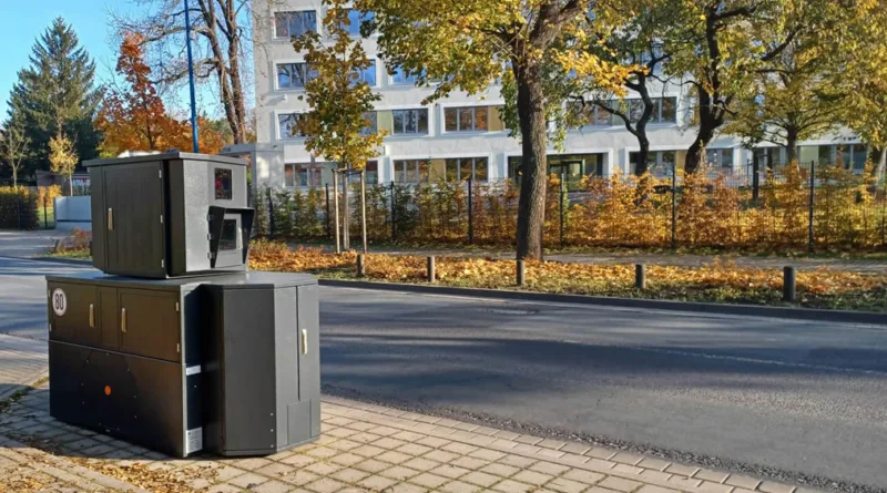 Panzerblitzer in Gotha für mehr Schulwegsicherheit im Einsatz