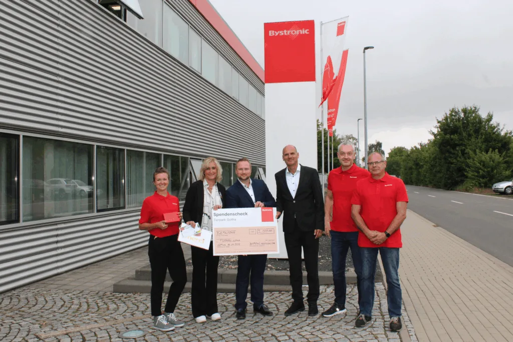 Engagement mit Biss – Bystronic Gotha spendet für Tiger & Co.