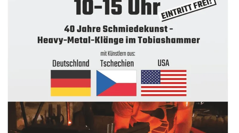 40 Jahre Schmiedekunst - Heavy-Metal-Klänge im Tobiashammer