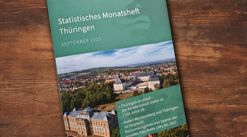 Statistisches Monatsheft Thüringen stellt Gotha in den Fokus Statistisches Monatsheft Thüringen stellt Gotha in den Fokus