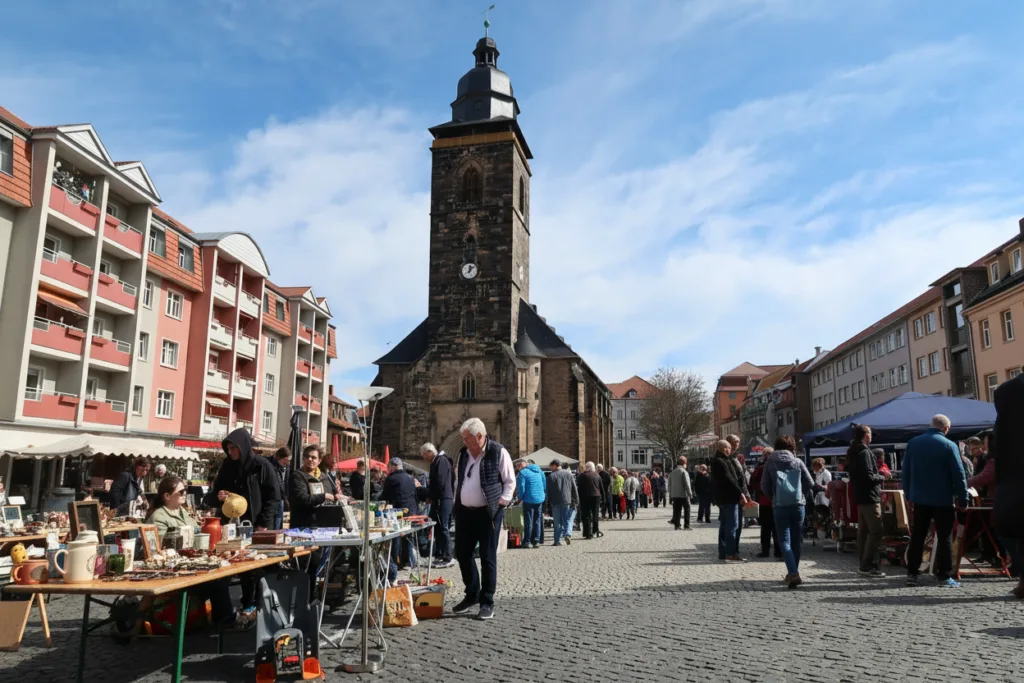 Trödelparadies auf dem Gothaer Neumarkt