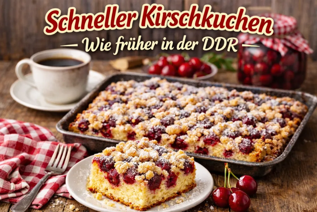Kirschkuchen wie früher in der DDR