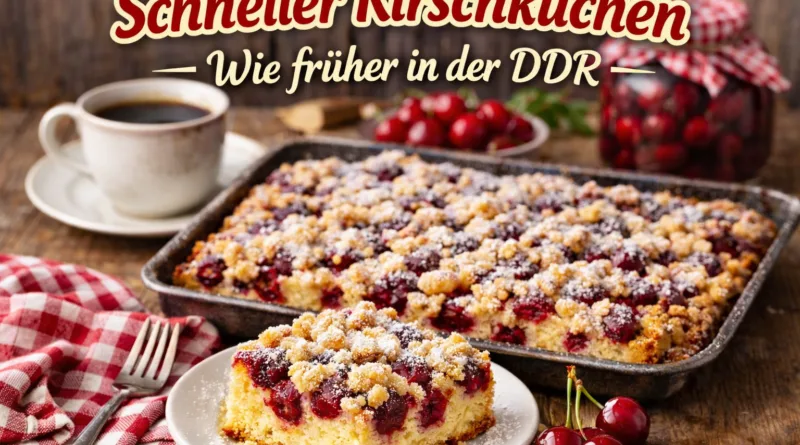 Kirschkuchen wie früher in der DDR