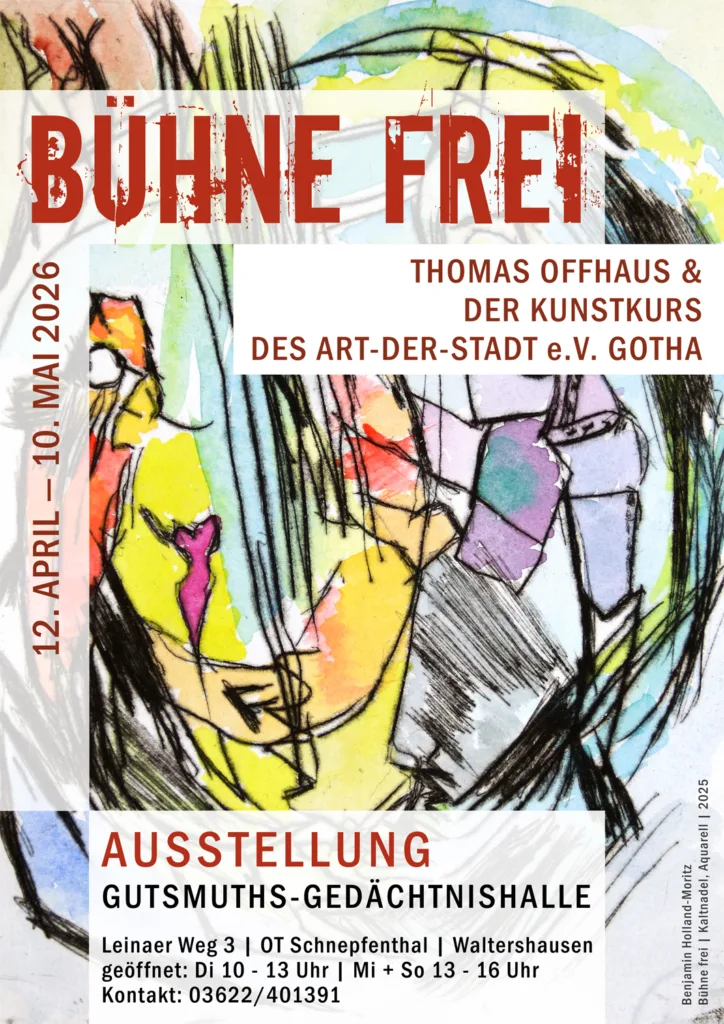 Thomas Offhaus und der Kunstkurs des art-der-stadt e.V. Gotha