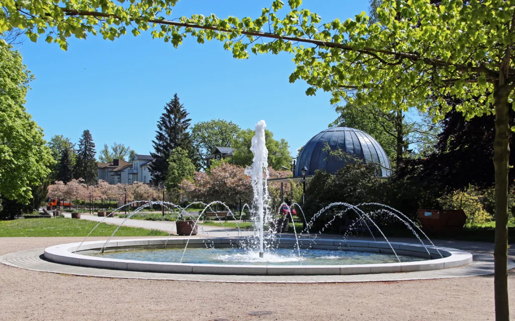 Inbetriebnahme Springbrunnen im Kurpark Friedrichroda 