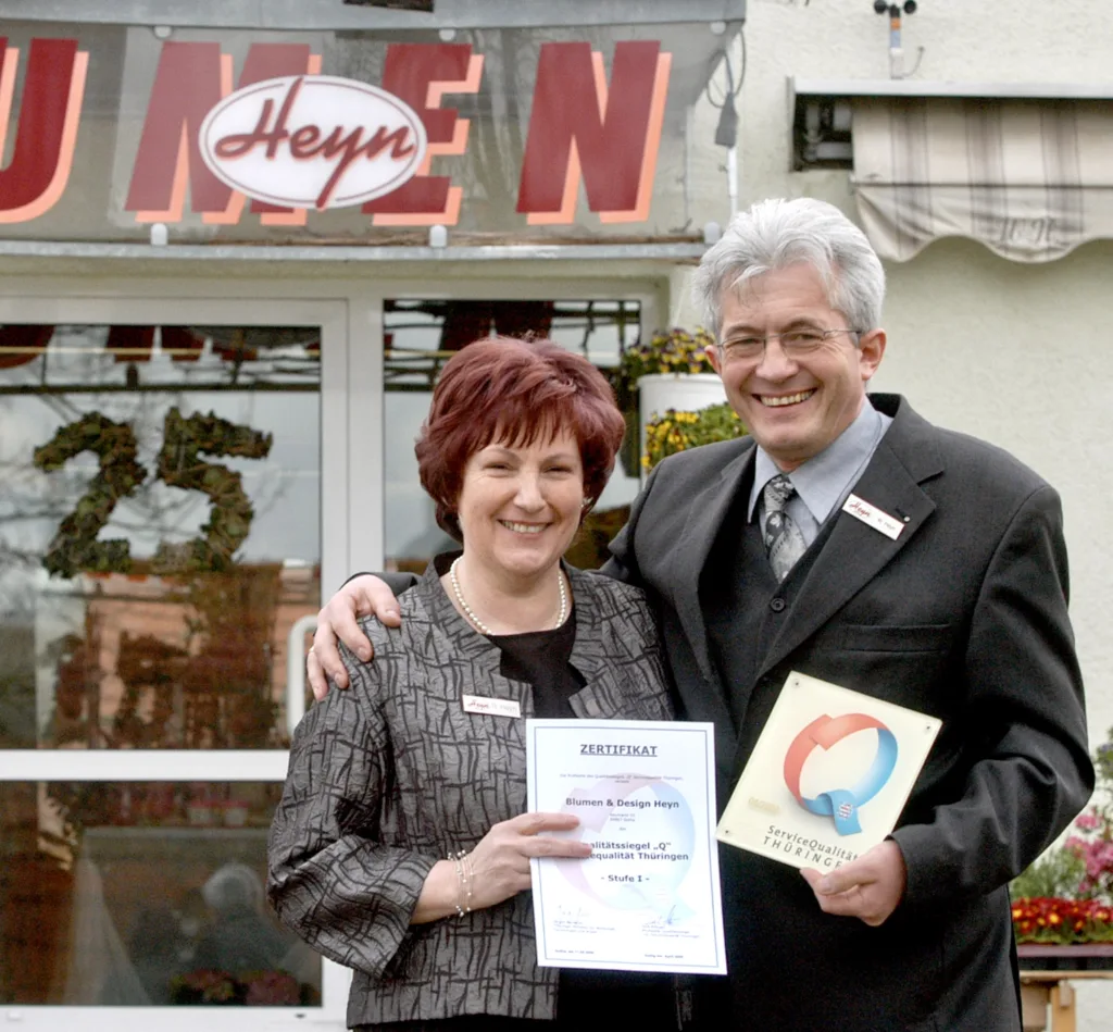 Gotha: Blumen Heyn feiert 45 Jahre – Jubiläum mit Blick in die Zukunft