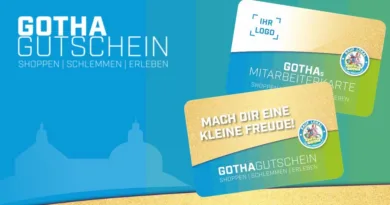 Gotha Gutschein: Bereits mehr als 900.000 Euro Umsatz für die Region Gotha Gutschein