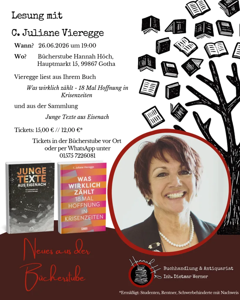 Gotha: Lesung mit C. Juliane Vieregge