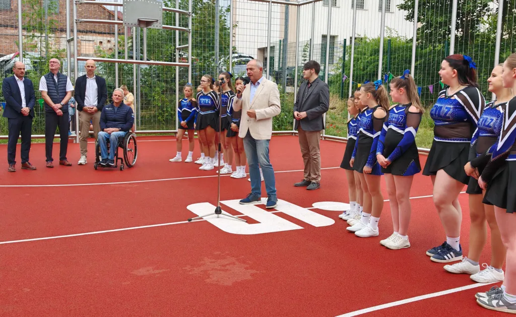 Gotha: Sanierter Bolzplatz am Big Palais