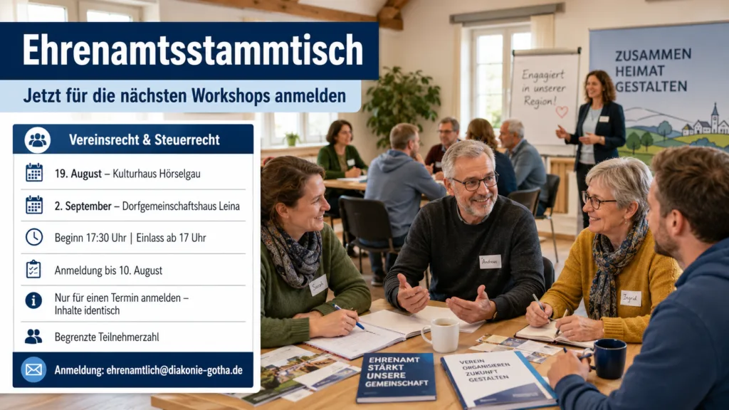 Gotha: Ehrenamtsstammtische im Sommer