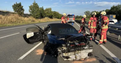 Feuerwehr Gotha rügt Verhalten von Verkehrsteilnehmern nach Unfall auf der A4